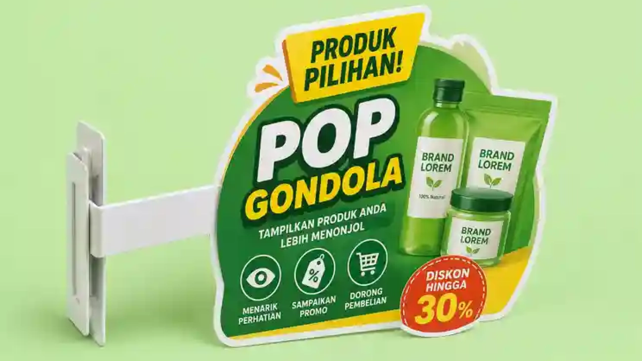 Cetak POP Gondola untuk Membuat Produk Lebih Menonjol di Rak Toko