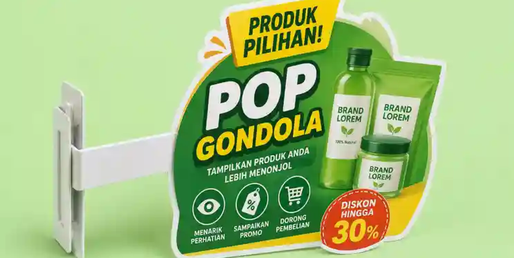 Cetak POP Gondola untuk Membuat Produk Lebih Menonjol di Rak Toko